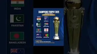 CHAMPIONS TROPHY 2025 TEAMS #shortsfeed #shorts