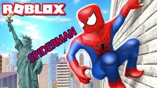 Waah !! Arfa Jadi Spiderman di Roblox, Melewati Patung LIberti yang Tinggi