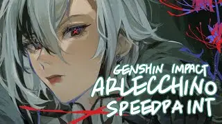 genshin impact - arlecchino speedpaint