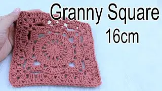Como tejer un granny square Maxi a crochet