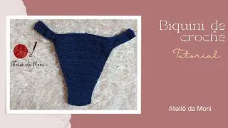 biquíni de crochê com elasticidade