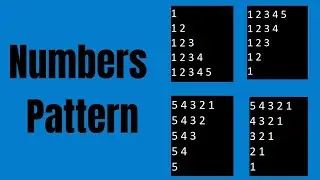 C program to print numbers pattern