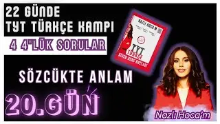 DÖRT DÖRTLÜK SORULAR - 20. GÜN - Sözcükte Anlam