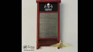 Washboard Artesanal Handmade Percussion Musical Instrument Tabla de Lavar Tallador idiófono