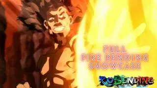 Full Fire bending Showcase + Stat Build Ro Bending Online