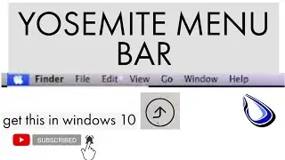 How to Add the MacOS taskbar in Windows (Yosemite Menu Bar)