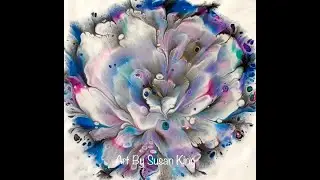 (240) Acrylic Fluid Painting Reverse Dip