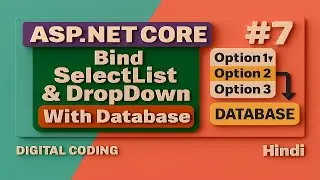 Bind DropDown & SelectList from DB in ASP.NET Core MVC 6/7/8 using Model | Populate DropDown from DB