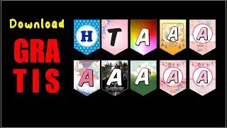 DOWNLOAD GRATIS 10 DESAIN BUNTING FLAG PERCETAKAN RUMAHAN