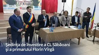 Ședința de învestire a CL Săbăoani si a primarului Florin Vîrgă