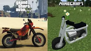 Motobike | GTA V vs. Minecraft