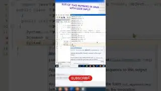 Add two numbers in Java with user input | learn code with tech