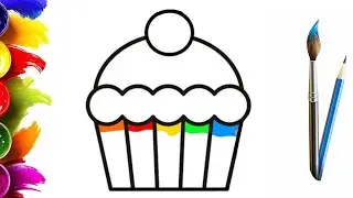 How to Draw a Cake for Children / Easy Drawing Step by Step