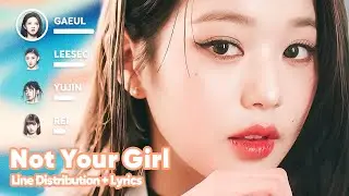IVE - Not Your Girl (Line Distribution + Lyrics Karaoke) PATREON REQUESTED