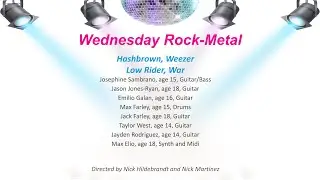PCM Wednesday Rock-Metal Ensemble - Scholarship Concert 2024