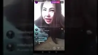 красивая девушка в прямом эфире