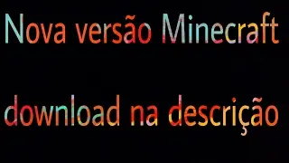 Nova versão Minecraft pe (1.0.5) download direto mediafire