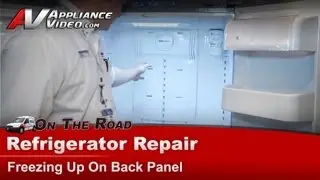Samsung Refrigerator Repair - Freezing Up On the Back Panel - Evaporator and Defrost