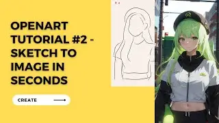 OpenArt Tutorial 2 - Create Fully-rendered Images With a Simple Sketch (Prompts Optional)