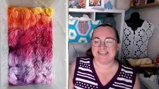 wips bits and chat 189 hand dyed yarn, tester shout out