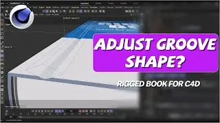 How to adjust the shape of the cover groove? (RB for C4D)