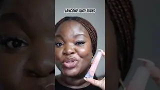 Pink Gloss Swatch on Dark Skin| Lancome Juicy Tubes #lipswatches #lipgloss