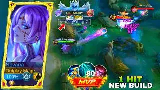 NOVARIA SOLO RANK MATCH NEW BROKEN DAMAGE! NOVARIA BEST BUILD AND EMBLEM 2026 | MOBILE LEGENDS