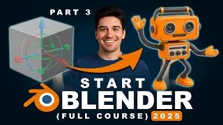 Blender Tutorial for Beginners 2025 : Object Mode vs Edit Mode Explained - Part 3