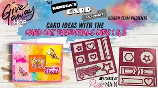 Butterflies using Pink and Main and Kendra Morgan's Card Cut Essentials! #cardcutessentials