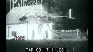 1920s Stunt: Plane Crashes Into House