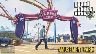 GTA 5 - Del Perro Pier Park Exploration | Enhanced Ray Tracing On