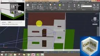 How to place Camera and Light in AutoCAD 3D 