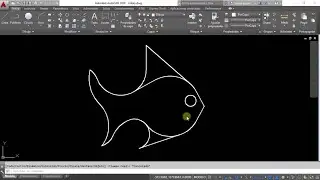 AUTOCAD Dibujo de un Pez