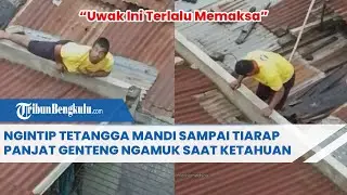 Uwak Ini Terlalu Memaksa, Ngintip Tetangga Mandi Sampai Tiarap Panjat Genteng, Ngamuk saat Ketahuan