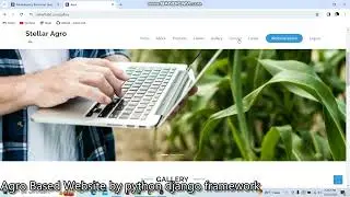 How to create Agro Based Website in Python Django Framework.