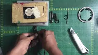 Making of the leather rein.