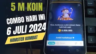 Hamster Kombat Daily Combo 5 M Koin Free Today 6 Juli 2024 | Kombo Harian Master Kombat Hari Ini