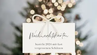 Weihnachtskarten basteln und Papier aussortieren | #watchmecraft #cardmaking #declutter
