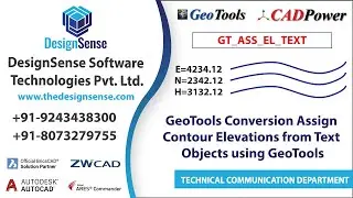 GeoTools Tutorials: GeoTools conversion assign contour elevations from text objects | Rakesh Rao