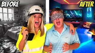I SURPRISED My Brother With His DREAM Room!! 🥹🥰 *he was shocked*😱