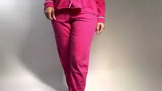 Pijama americano longo canelado. Ref 0528