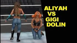 WWE 2K23 Aliyah vs Gigi Dolin - No Holds Barred Quiet Match