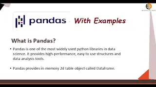 Introduction to Pandas - Do it yourself