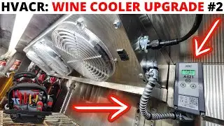 HVACR: Commercial Refrigeration Bar Cooler Upgrade Part 2 (LED Lights, Penn A421Thermostat Install)