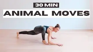 30 Min Animal Yoga Flow | Movement To Build Strength & Power