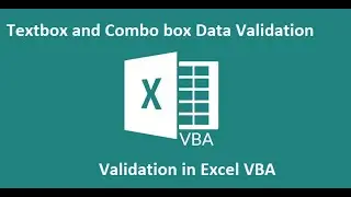 How to validate textbox and combo box in Excel VBA using if statement,