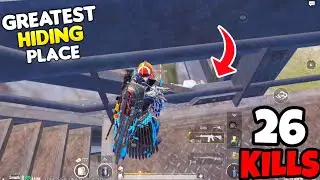 The Greatest HIDING Spot I Have Ever Seen in My Life in BGMI • (26 KILLS) • BGMI Gameplay