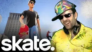 SKATE. - On ride sur notre planche à roulettes avec Mynthos ! (Best-of Twitch)