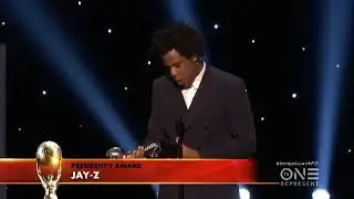 Jay Z accepts NAACP'S "President Award" at NAACP Image Awards