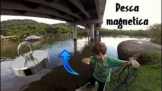 FIRST MAGNETIC FISHERY, HAS ALREADY GAVE FINDINGS WITH NEODYMY MAGNET UNDER THE BRIDGE